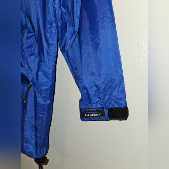L.L. Bean Women's Hooded Rain Slicker Jacket,  Bright Blue, Sz S - Picture 5 of 10